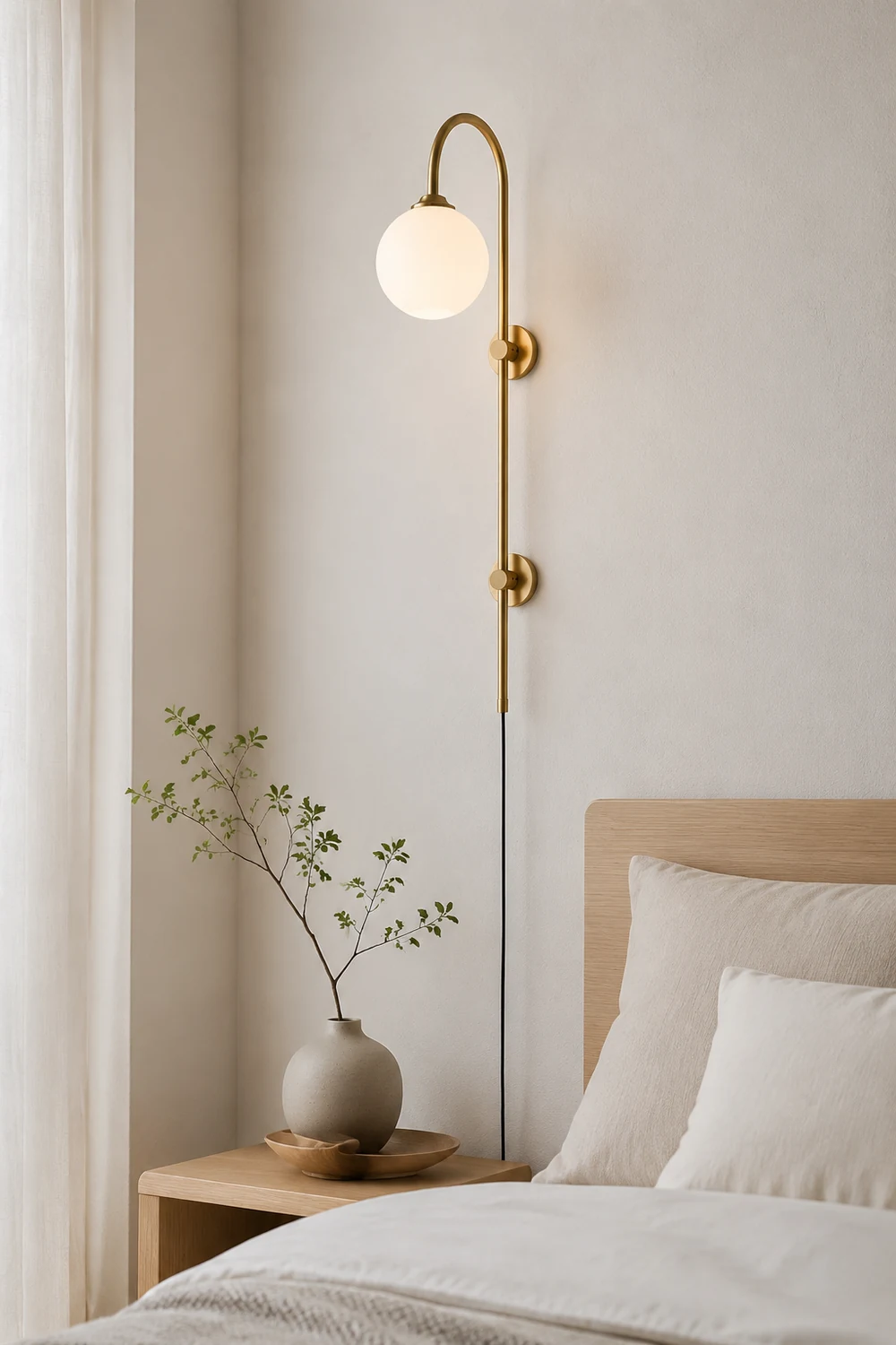 Globe Brass Wall Sconce - Lumpaz