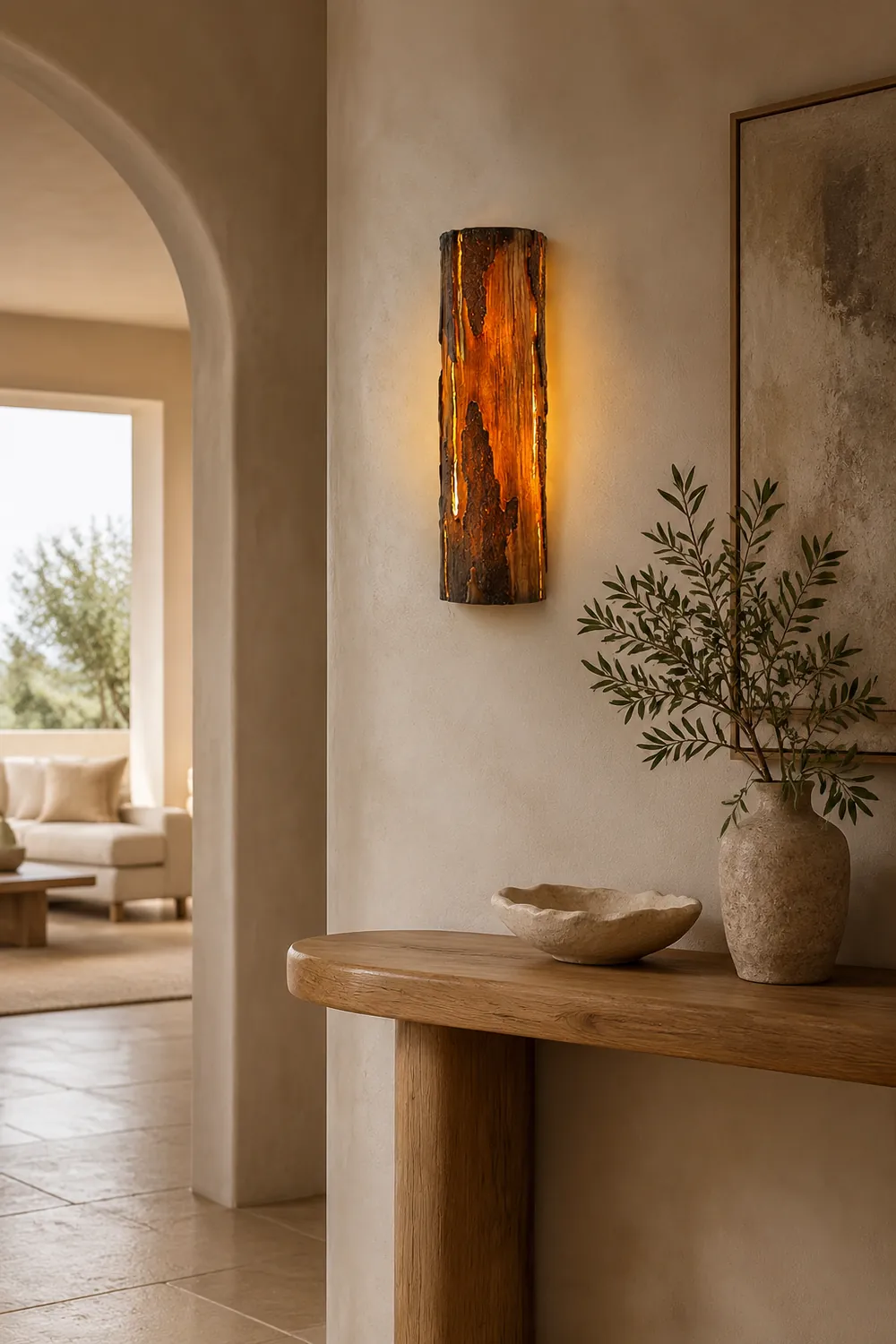 Broken Bark Wall Light - Lumpaz