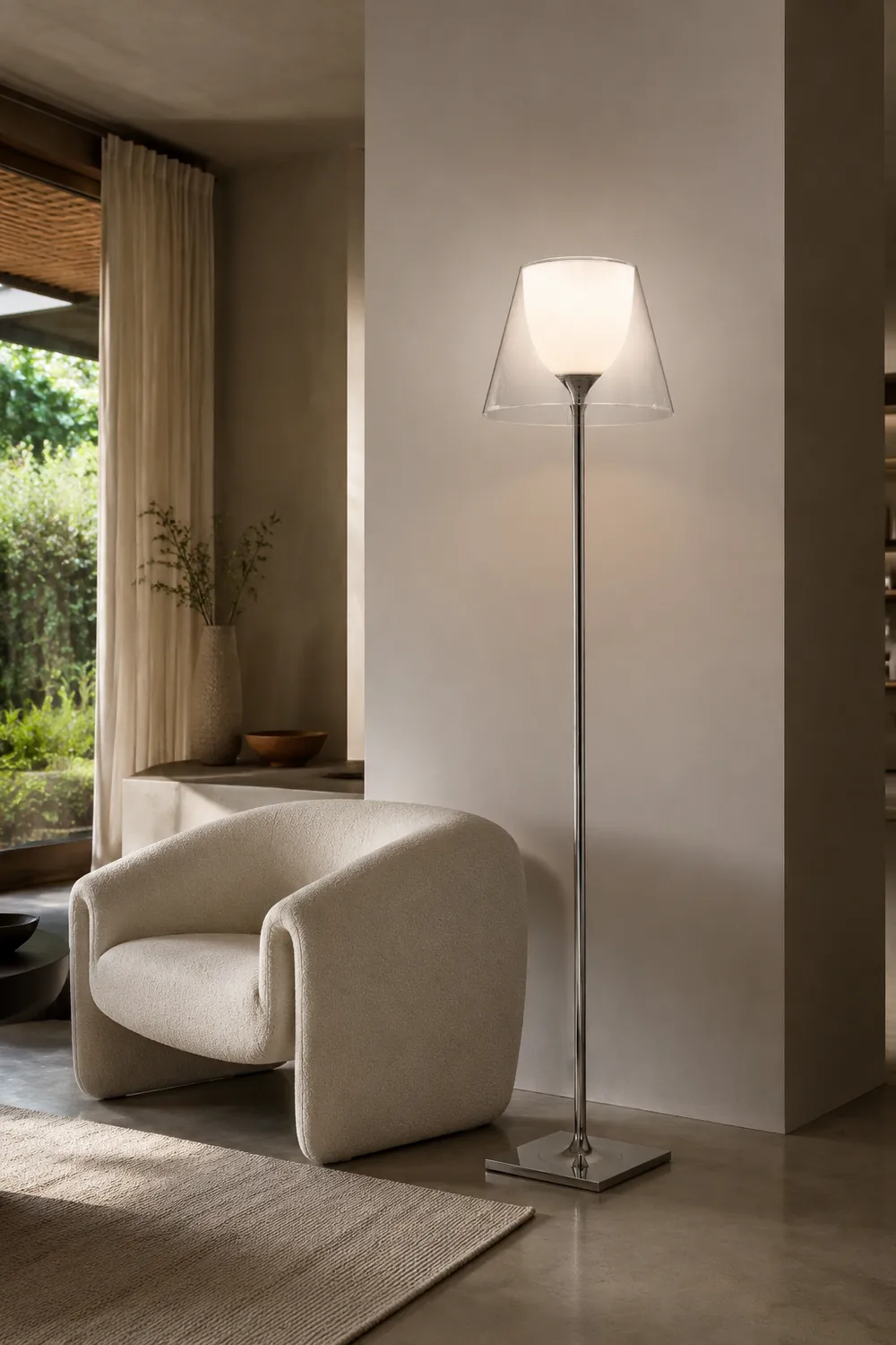 Chrome Prism Floor Lamp - Lumpaz