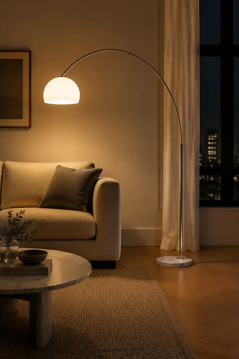 Sneedville Arched Floor Lamp - Lumpaz
