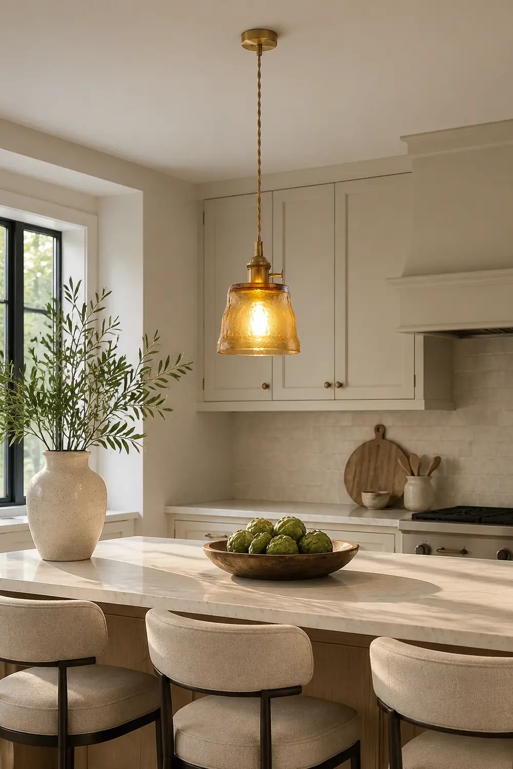 Modern Simple Cup Glass Pendant Lamp For Living Room - Lumpaz