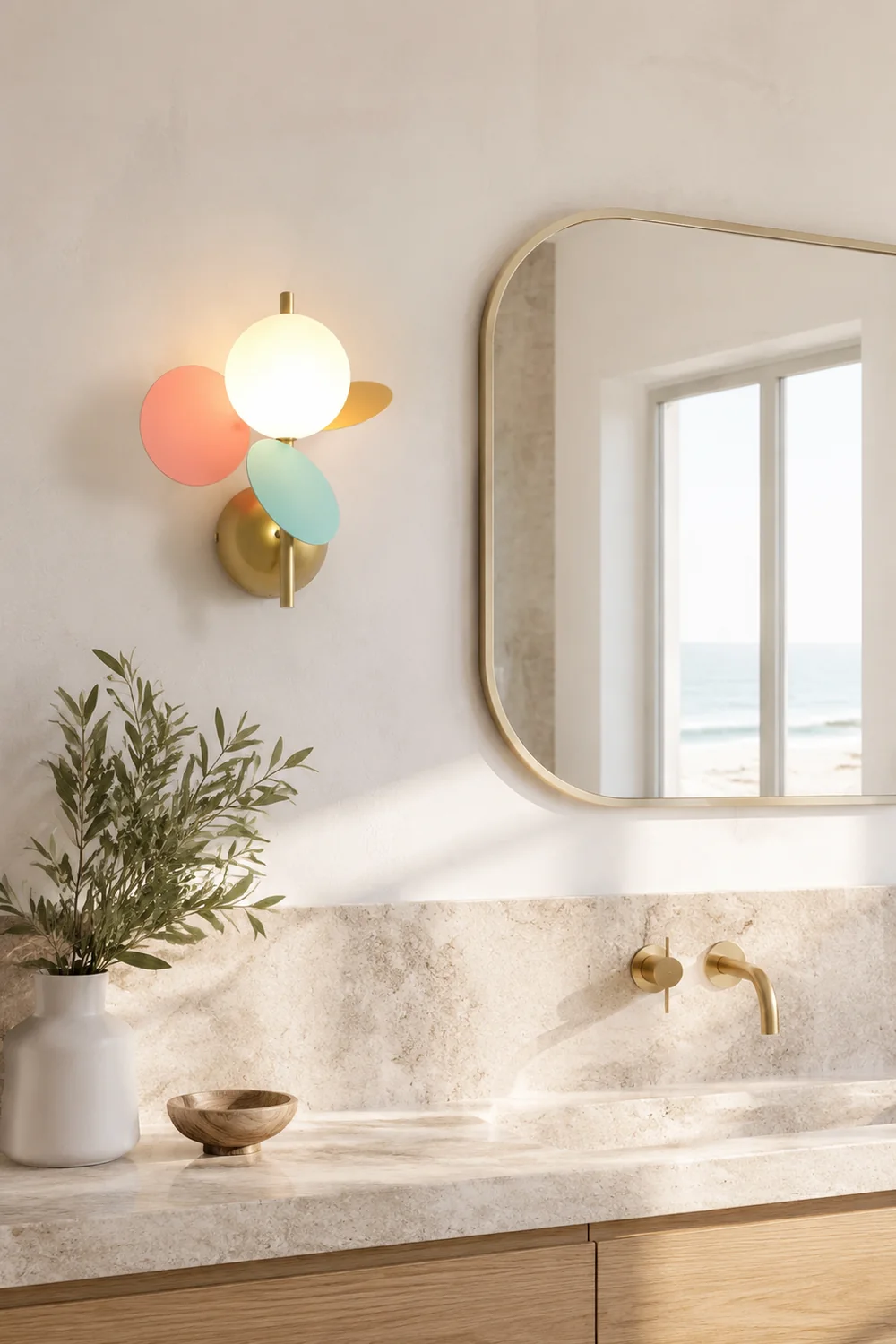 Round Macaron Wall Lamp - Lumpaz