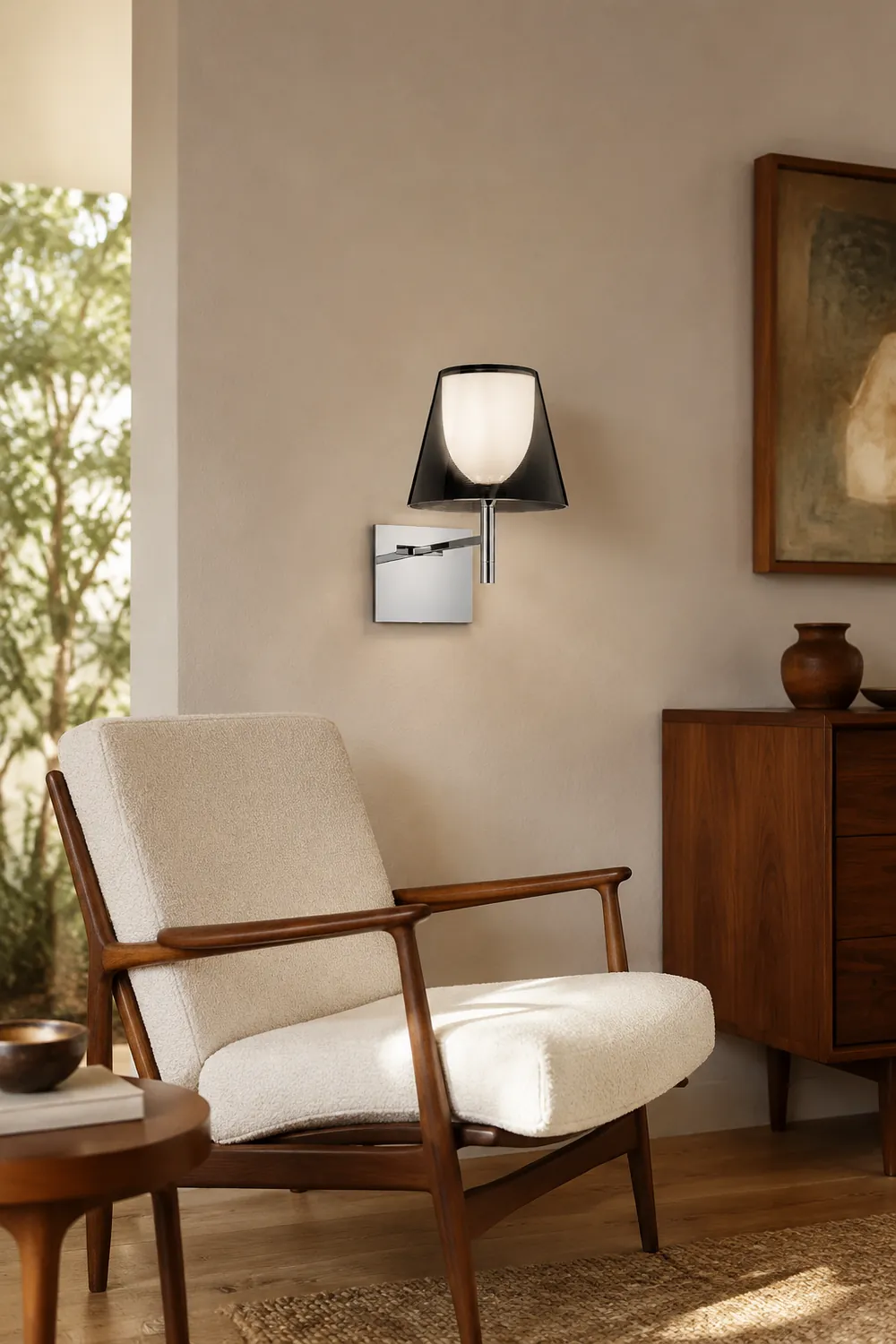 Chrome Prism Wall Lamp - Lumpaz