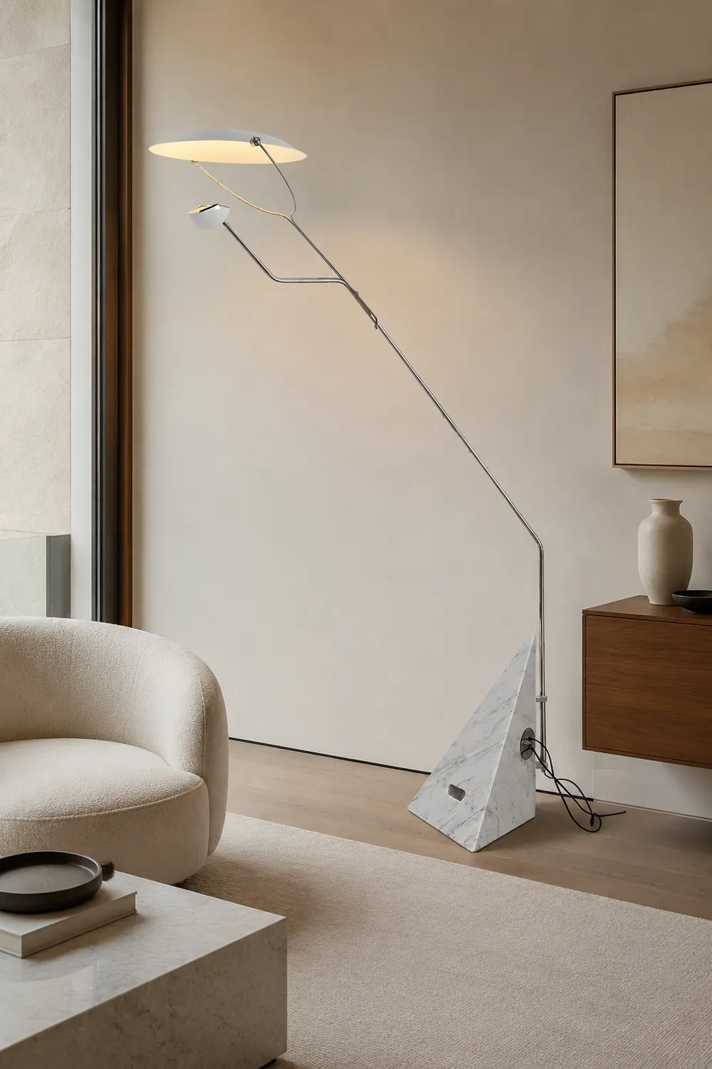 Salocchi Marble Floor Lamp - Lumpaz