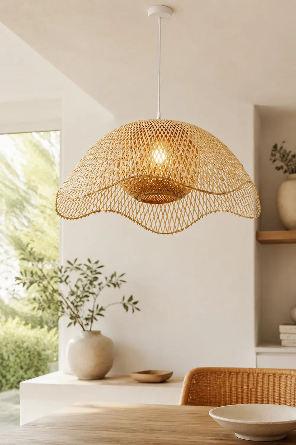 Bamboo Woven Hanging Lighting - Lumpaz