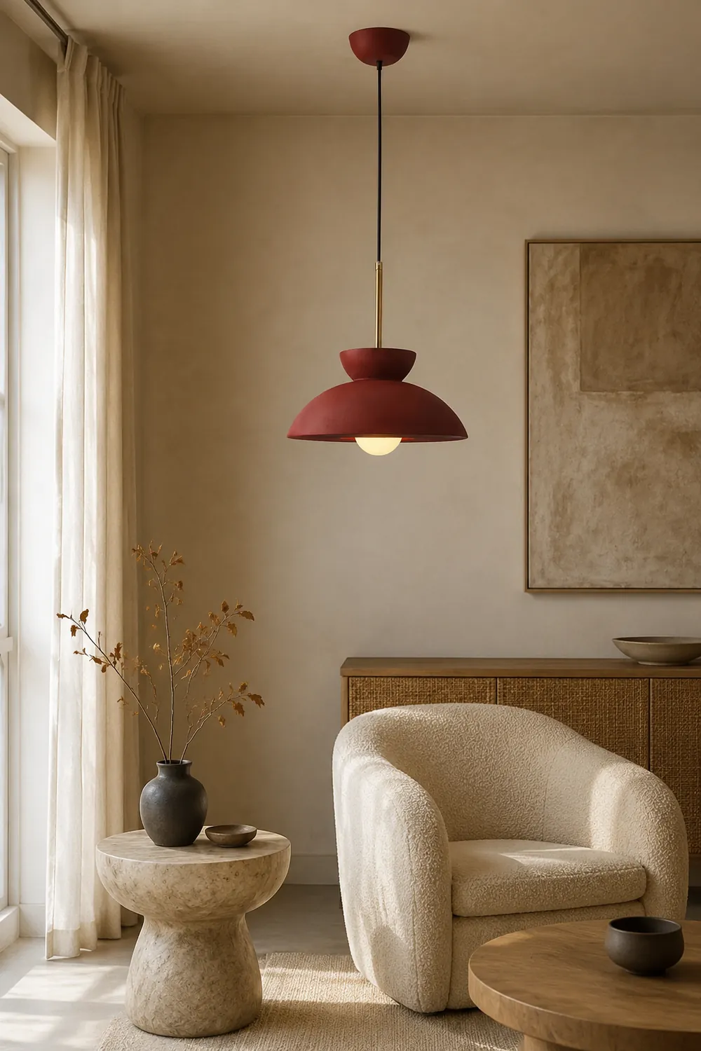 Nordic Minimalist Resin Pendant Light For Dining Room - Lumpaz