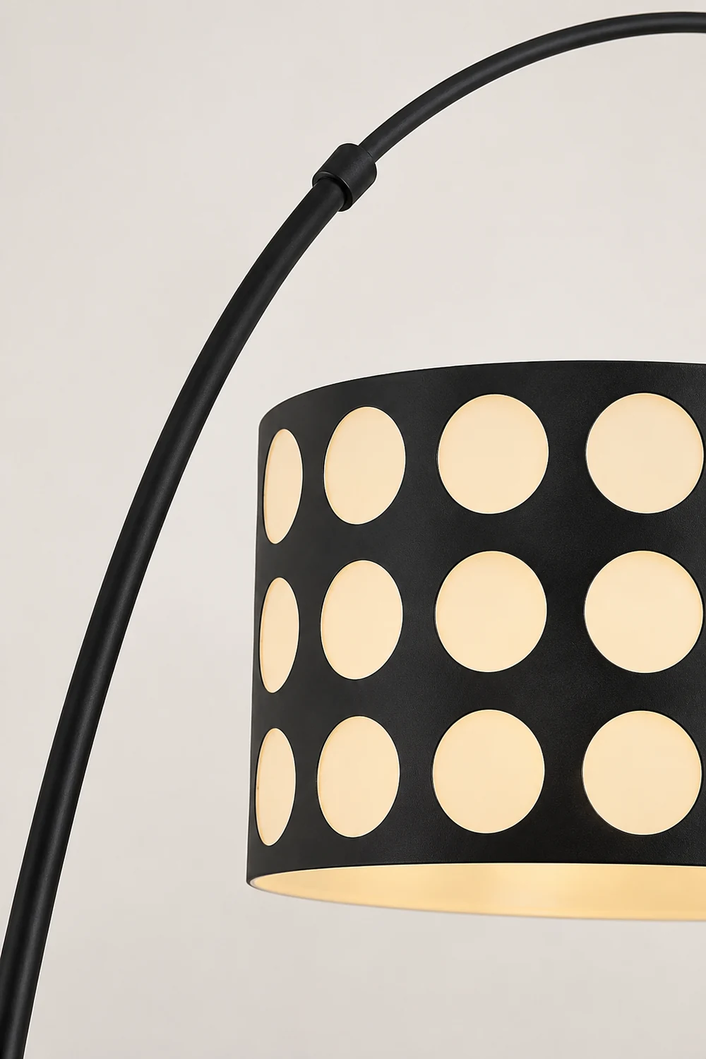Polka Arc Fabric Floor Lamp - Lumpaz