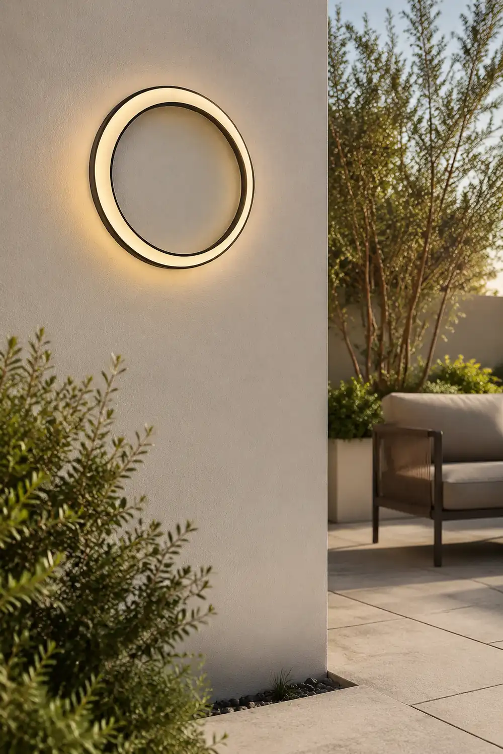 Moon Outdoor Wall Lamp - Lumpaz