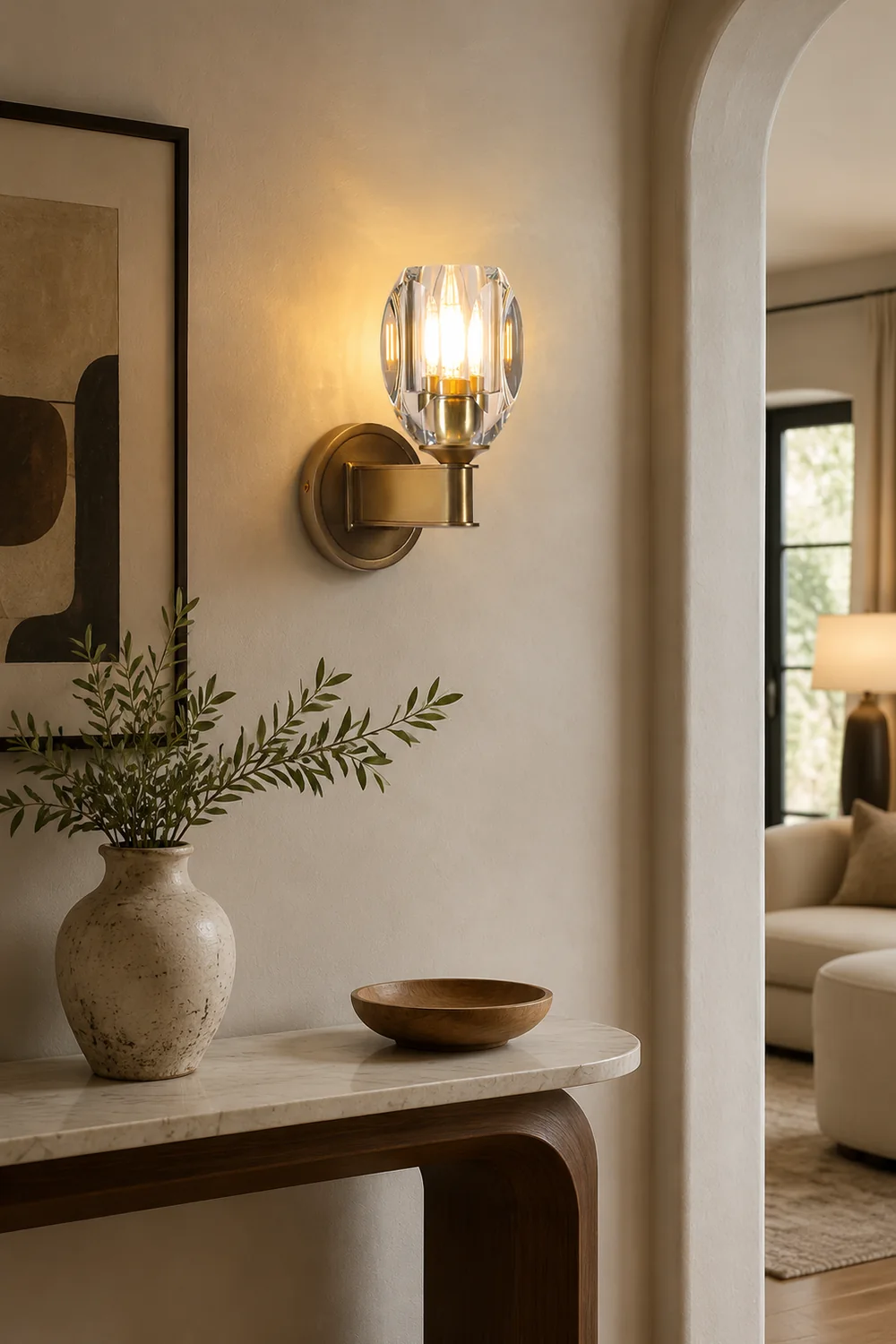 Diamond Crystal Sconce - Lumpaz