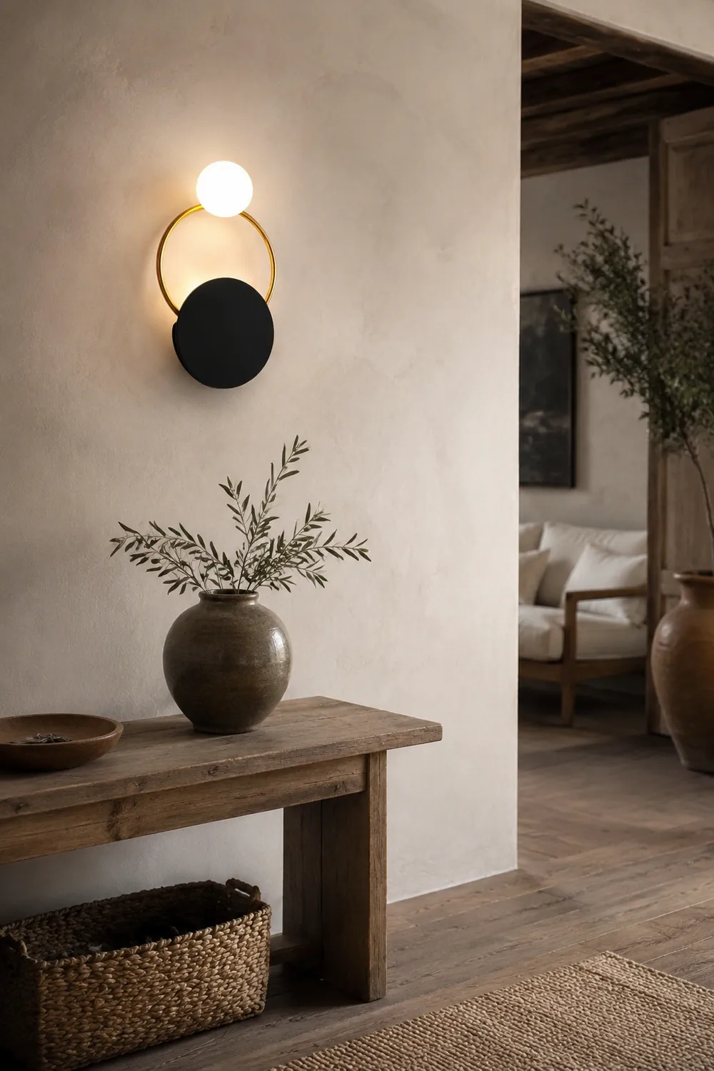 Black Circular Rings Wall Lamp - Lumpaz
