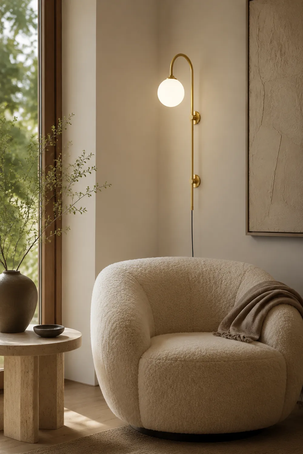 Globe Brass Wall Sconce - Lumpaz