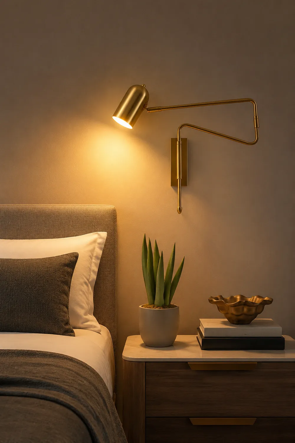 Adjustable Arm Reading Wall Lamp - Lumpaz