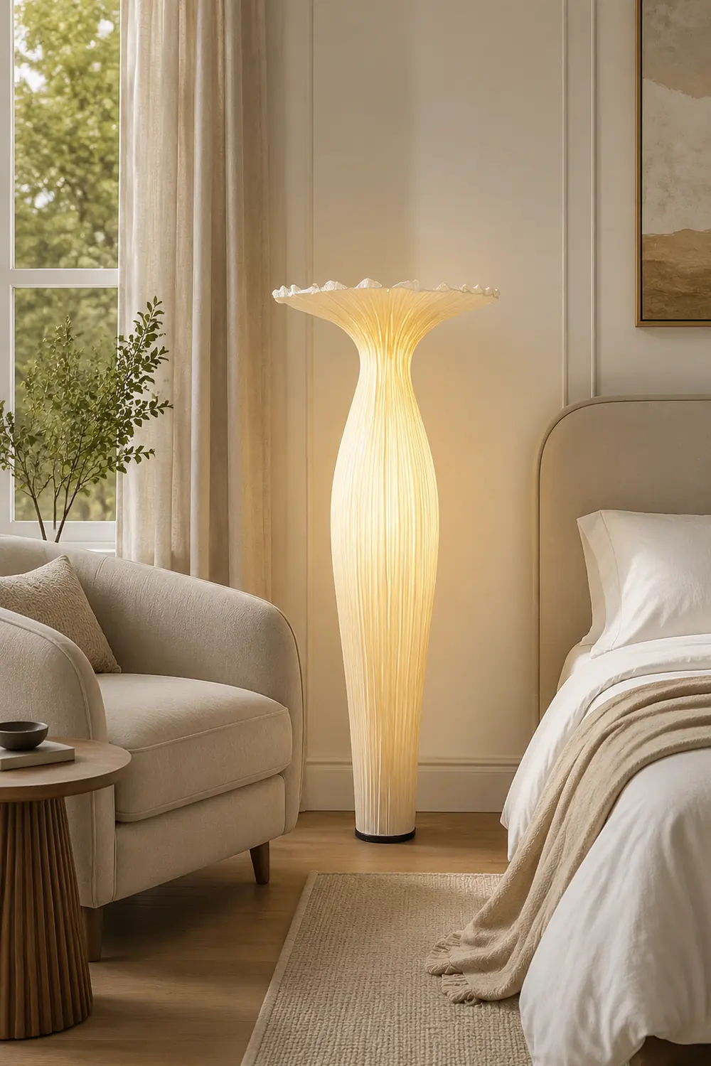 Vase Fabric Floor Lamp - Lumpaz