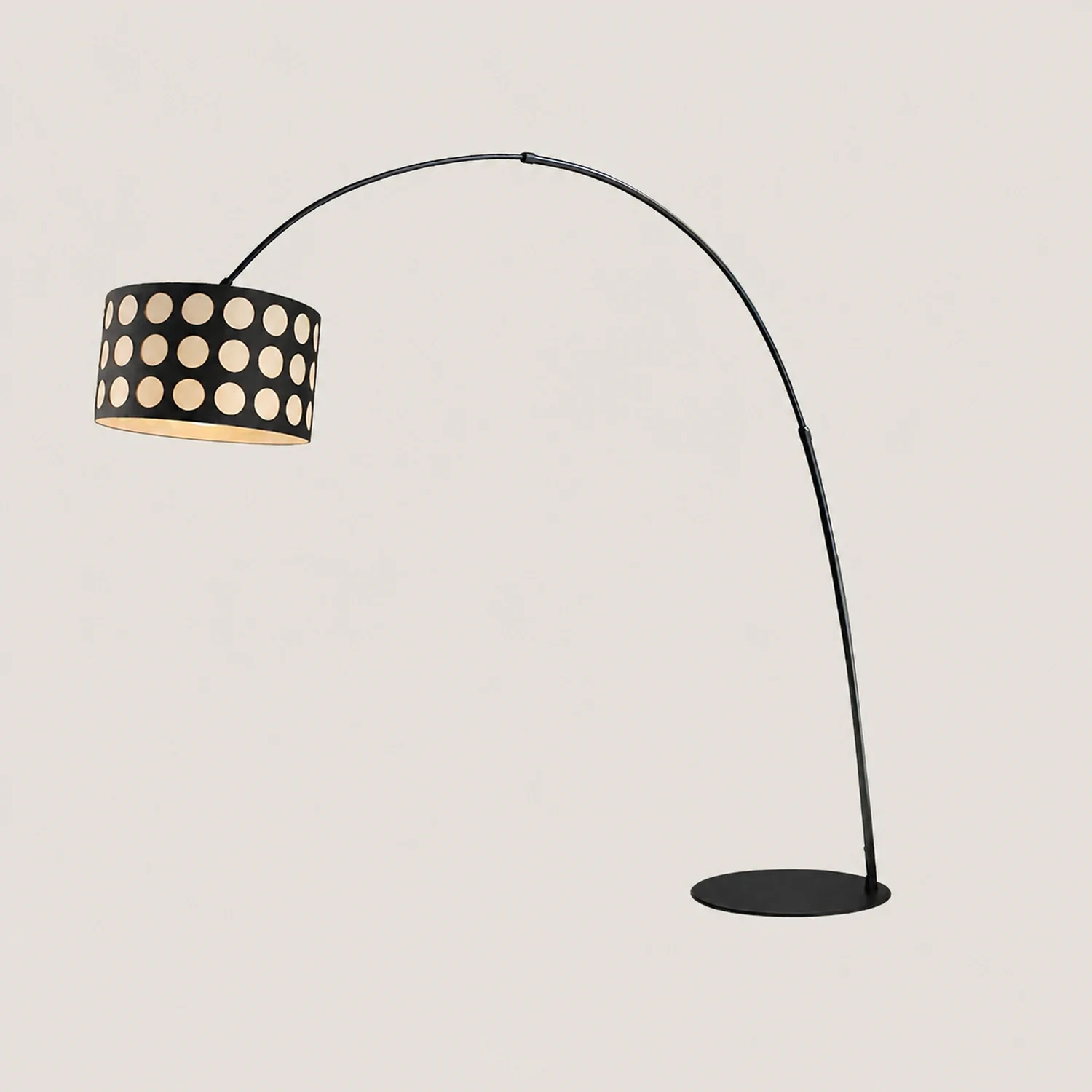 Polka Arc Fabric Floor Lamp - Lumpaz