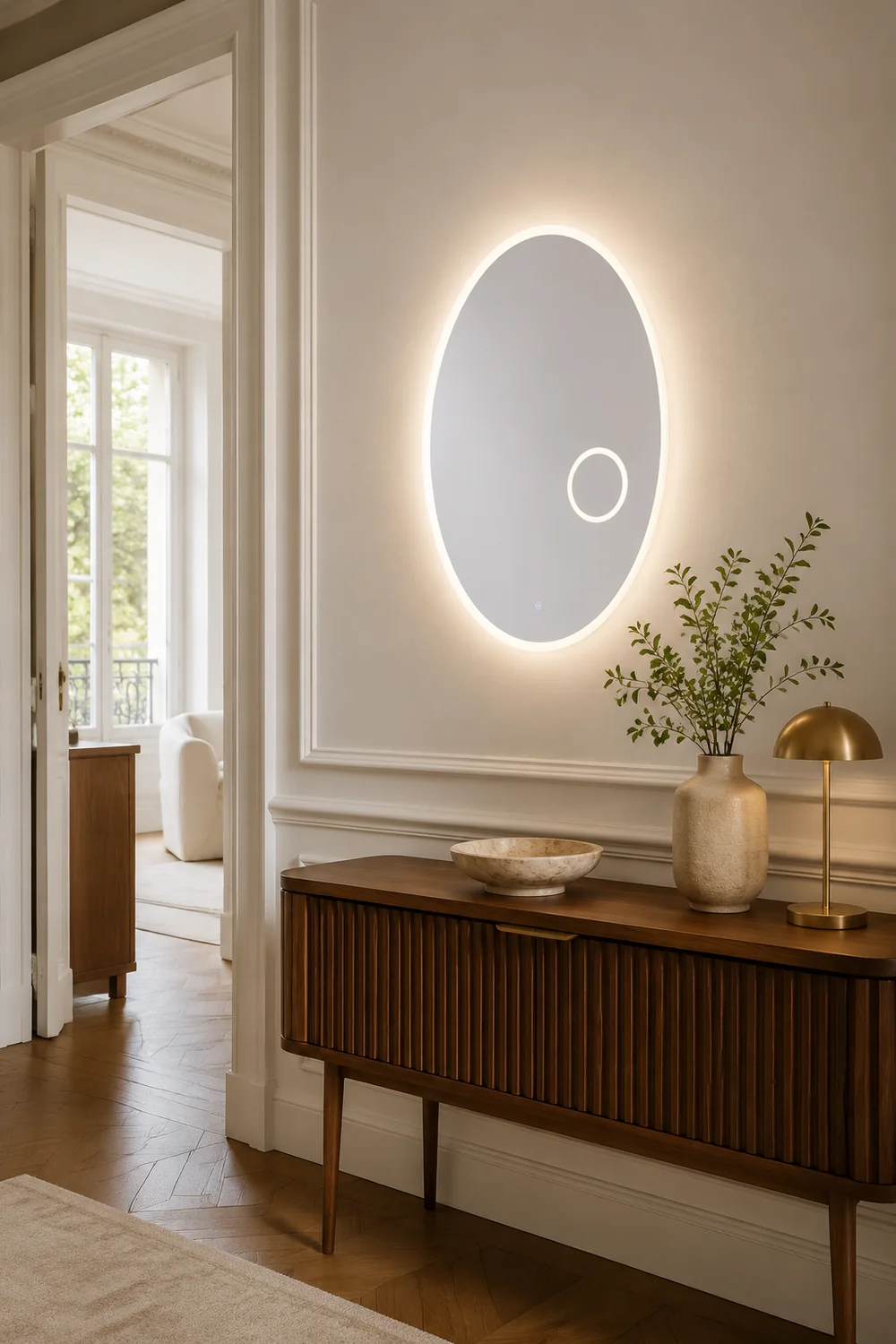 Oval Mirror Light - Lumpaz