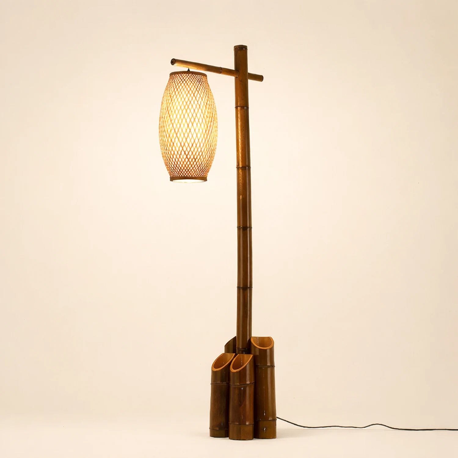 Zen Bamboo Tube Floor Lamp - Lumpaz