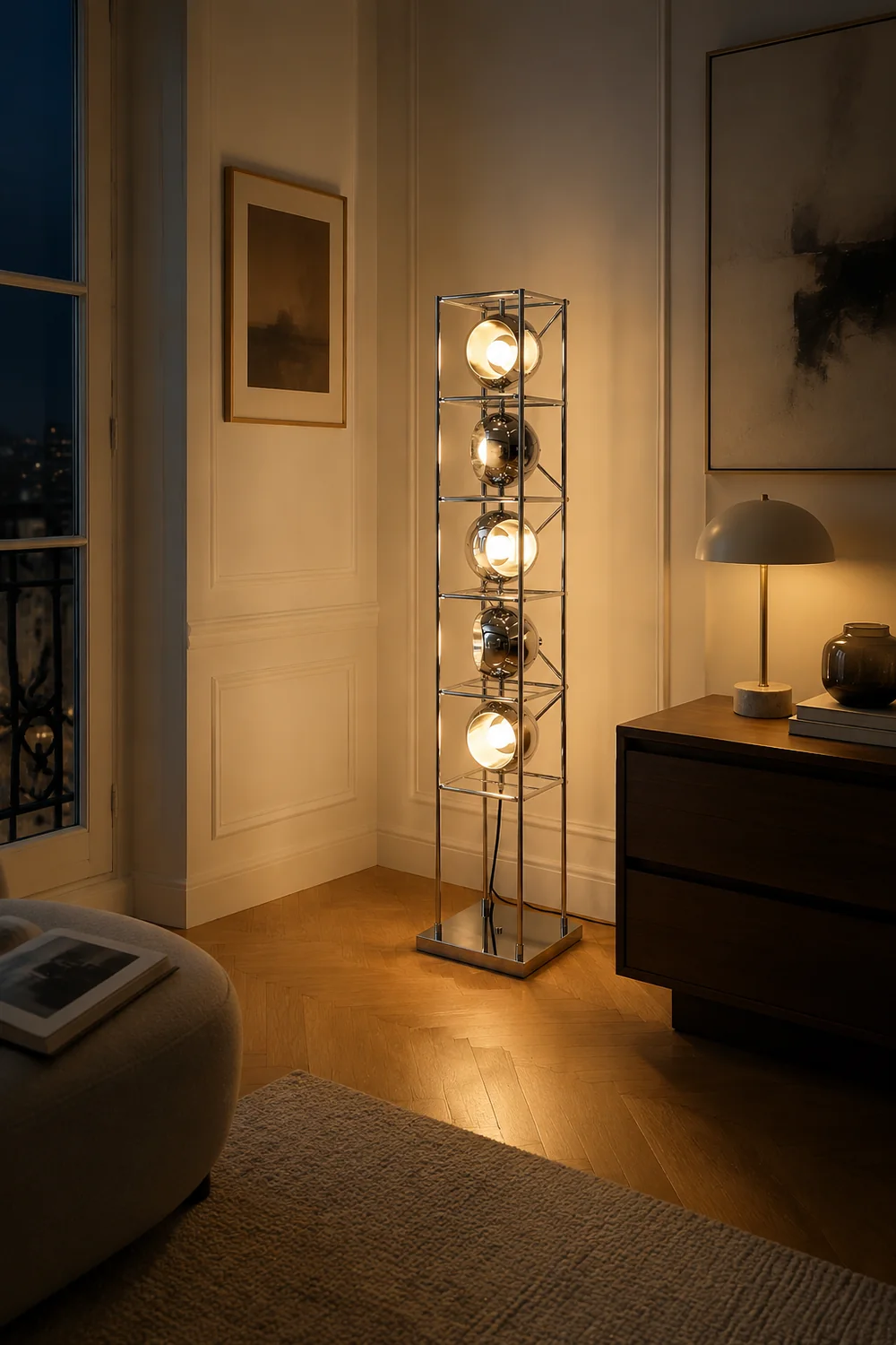 Tower of Spheres Floor Lamp - Lumpaz