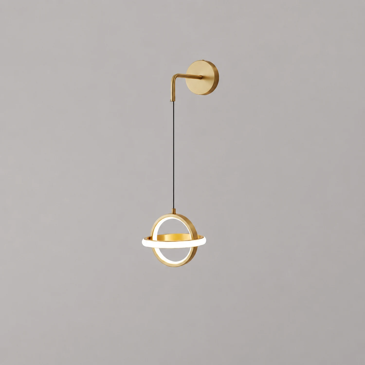 Oval Brass Wall Light - Lumpaz