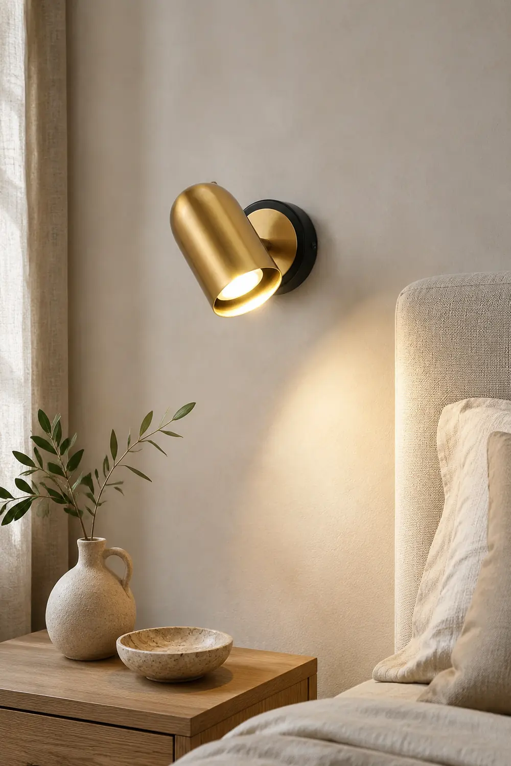 Leonardo Gold Wall Lamp - Lumpaz
