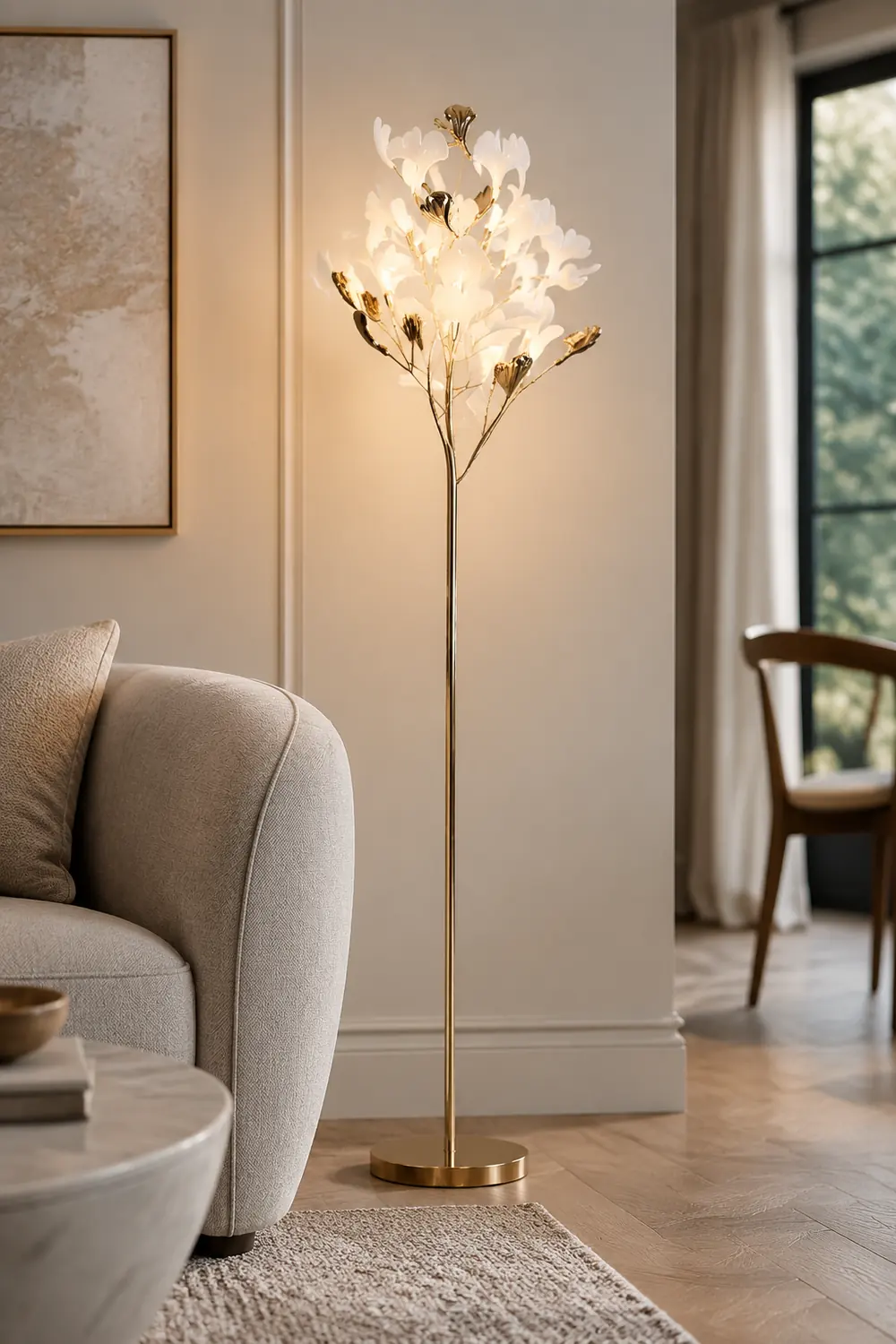 Gingko Leaf Floor Lamp - Lumpaz
