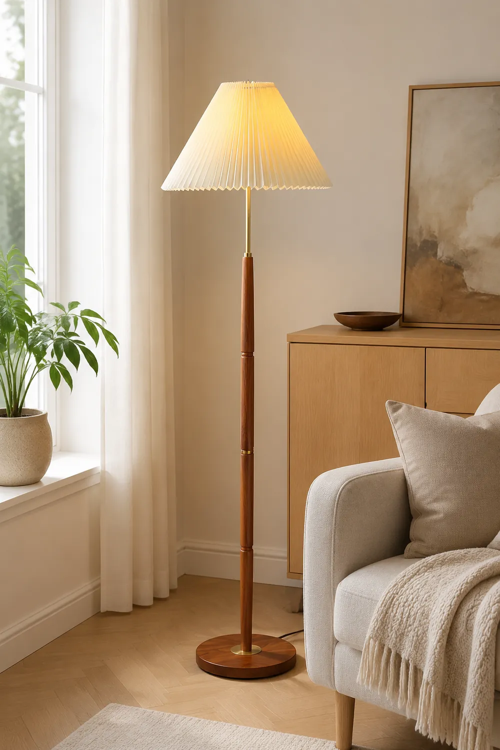 Pleated Floor Lamp - Lumpaz