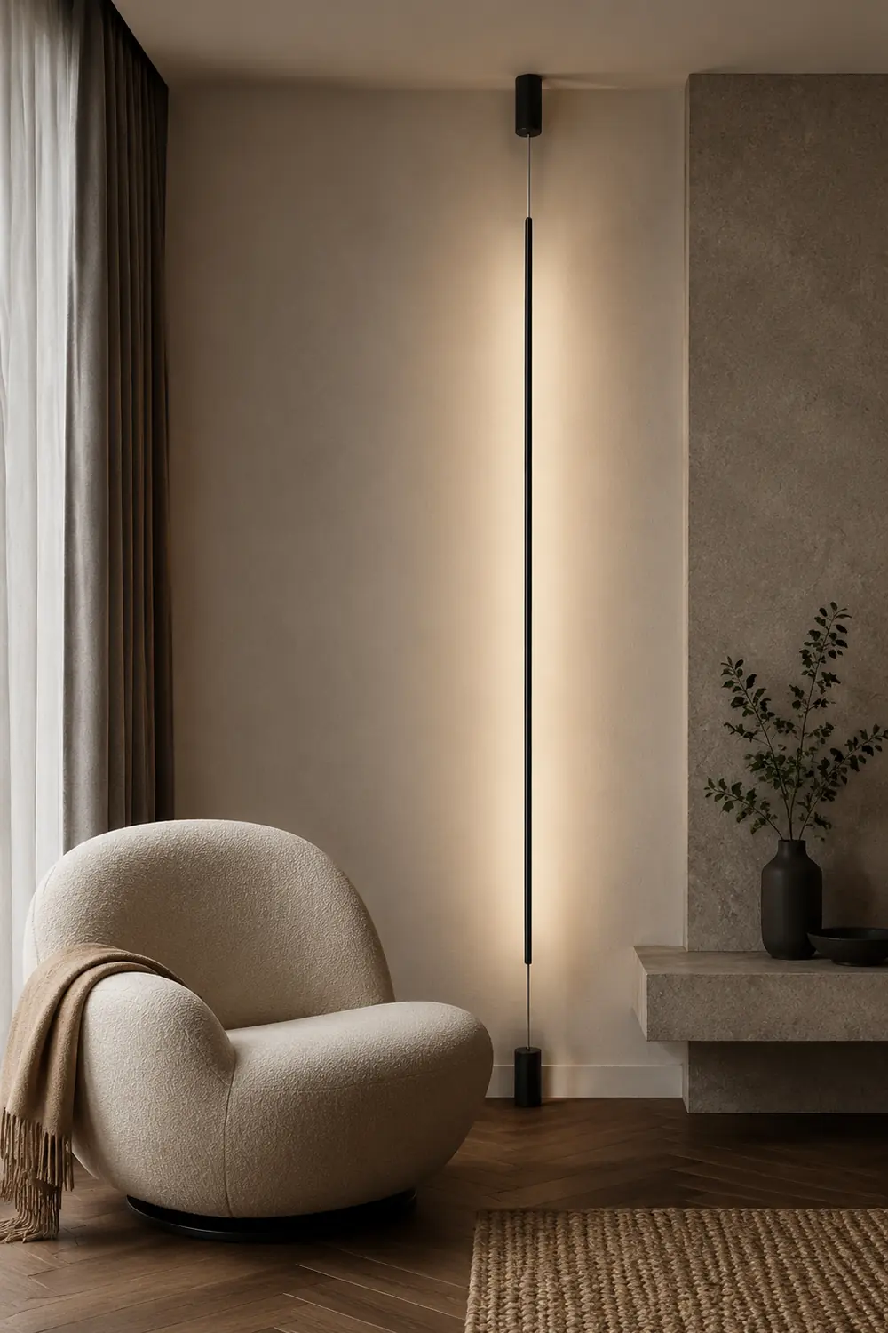 Slim line Cabinet Stand Lamp - Lumpaz