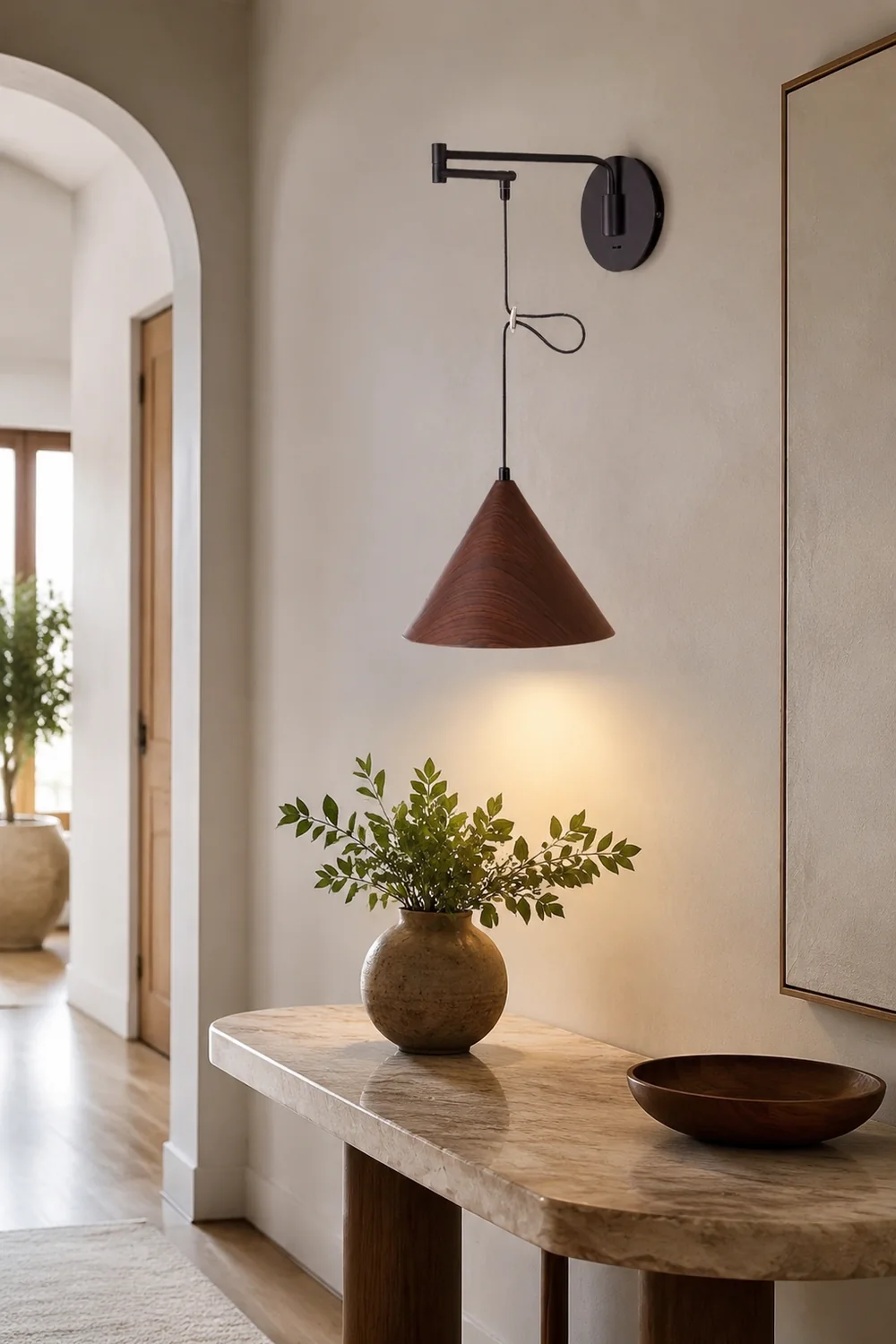 Cone Swing Arm Wall Lamp - Lumpaz