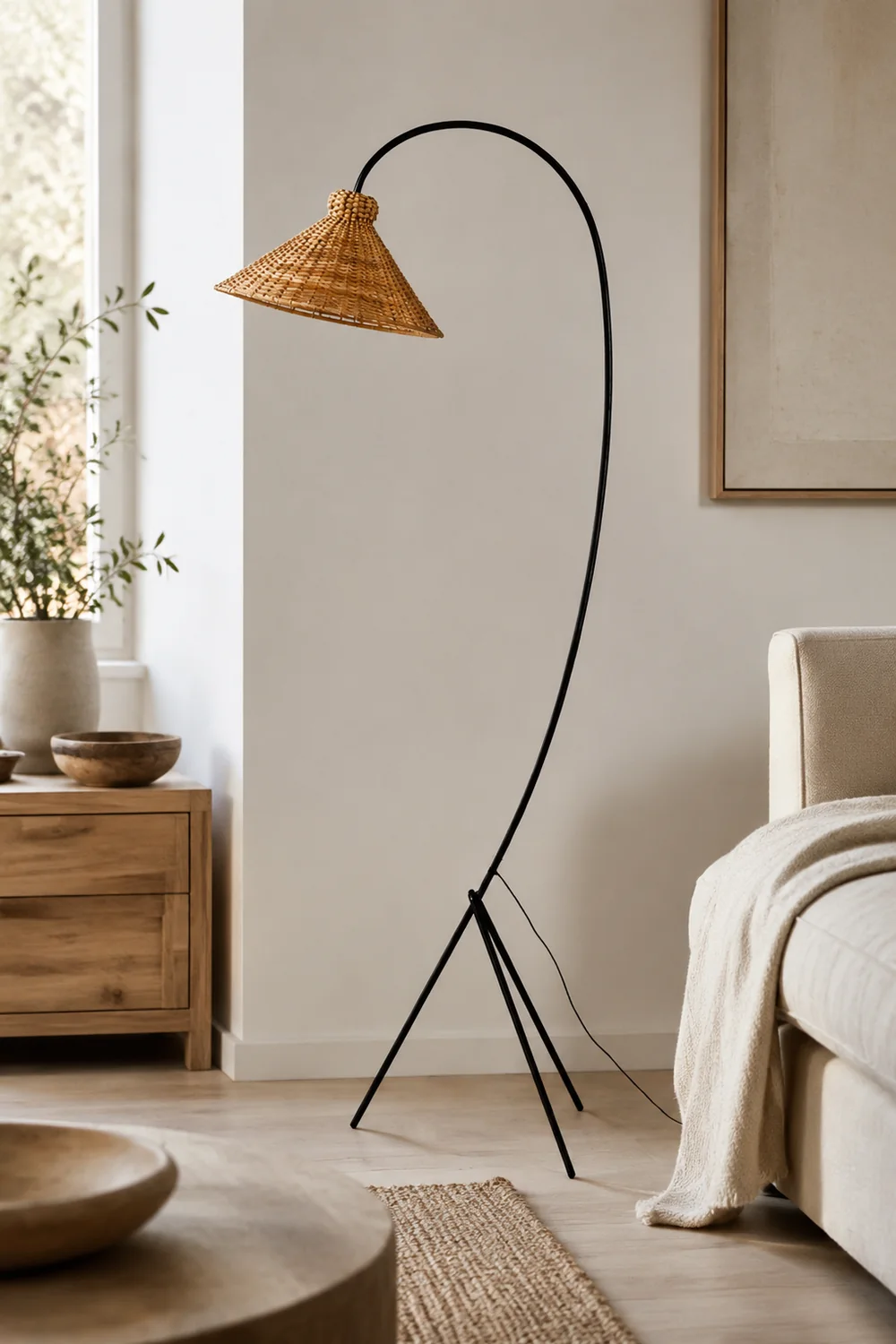 Tana Woven Floor Lamp - Lumpaz