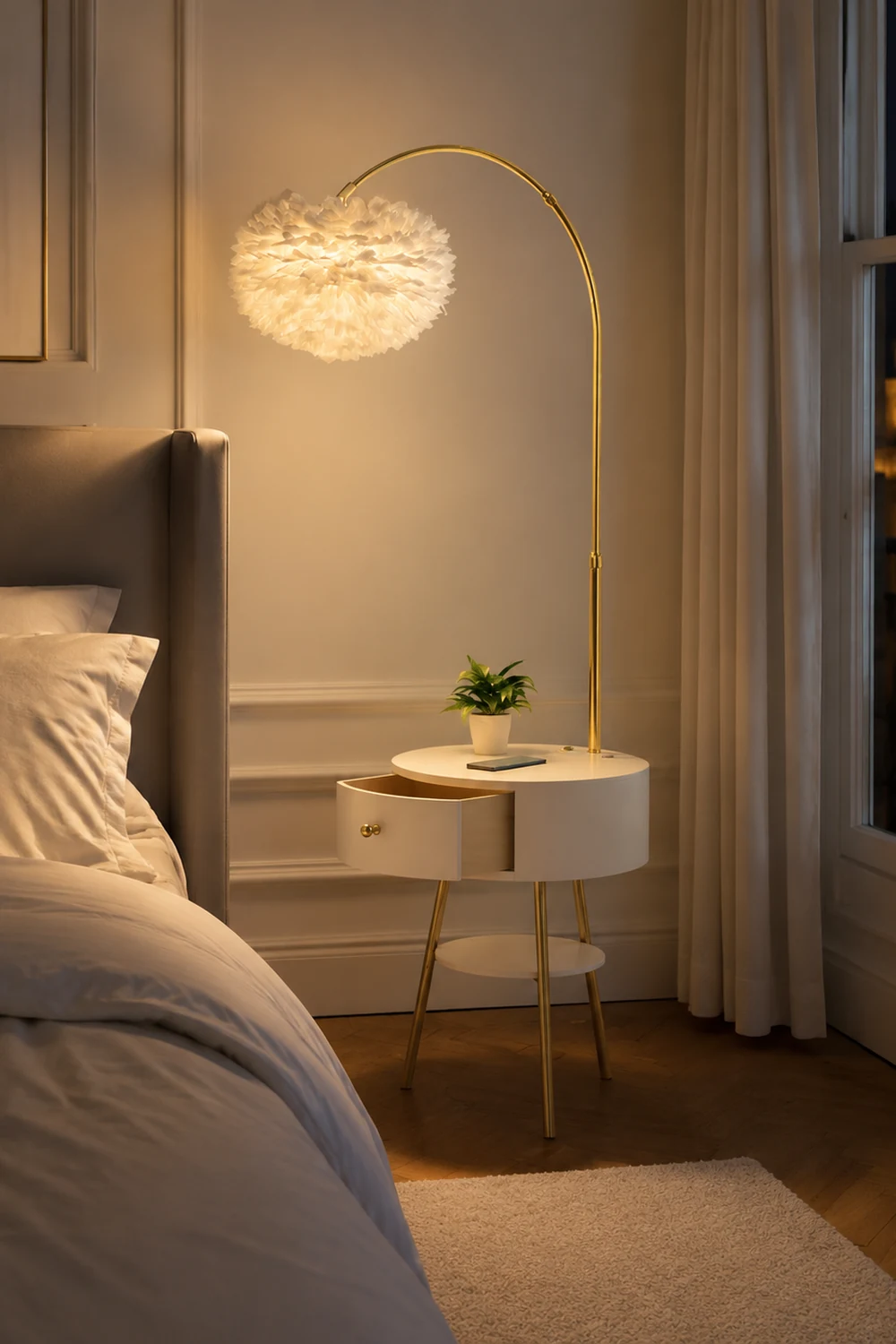 Feather Drawer Floor Lamp - Lumpaz