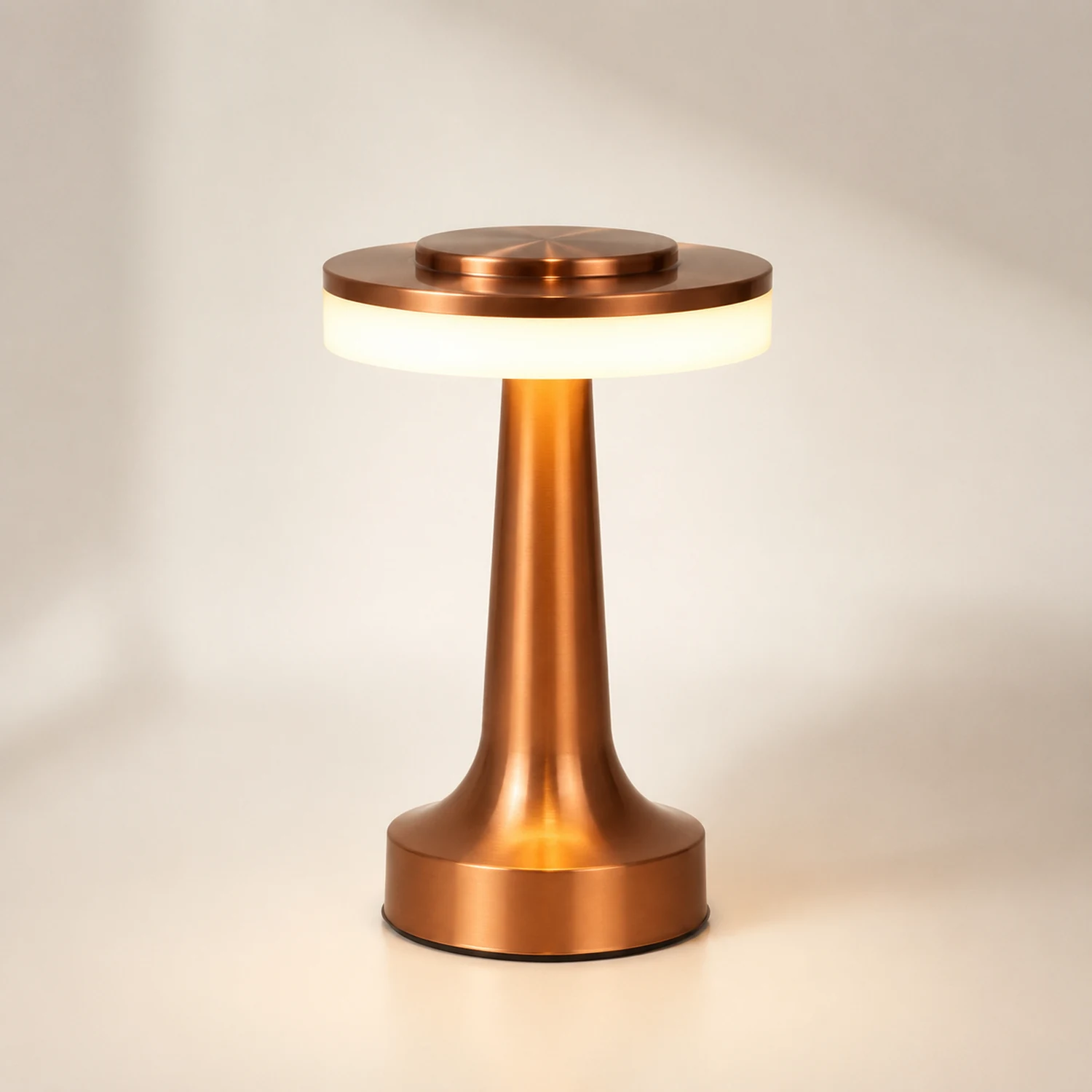 Salgado Modern Pilz Tischleuchte Metall, Bronze/Gold/Silber， Wohnzimmer - Lumpaz