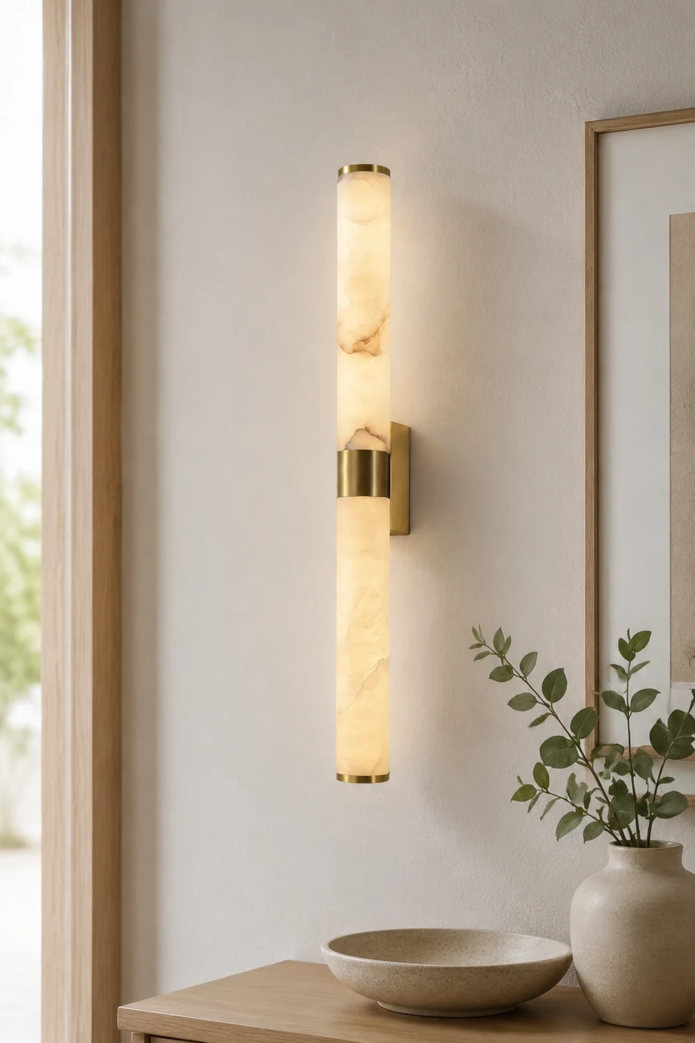 Line Alabaster Wall Light - Lumpaz