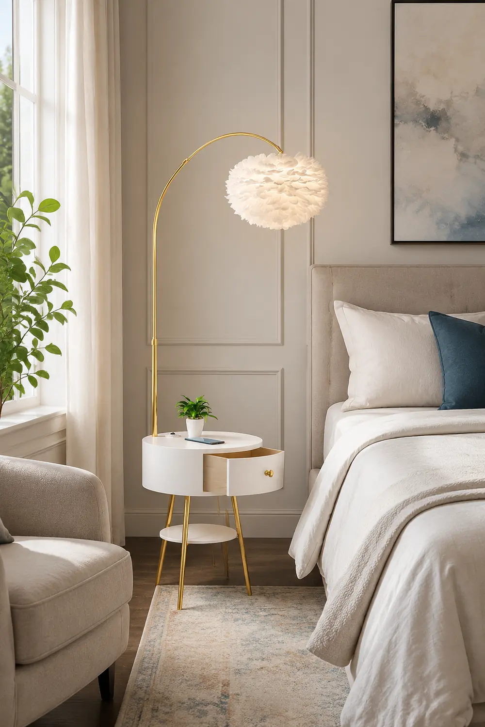 Feather Drawer Floor Lamp - Lumpaz