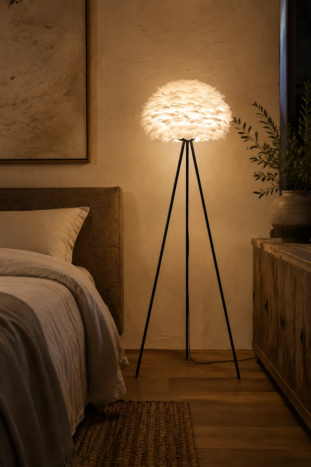 Eos Feather Floor Lamp - Lumpaz