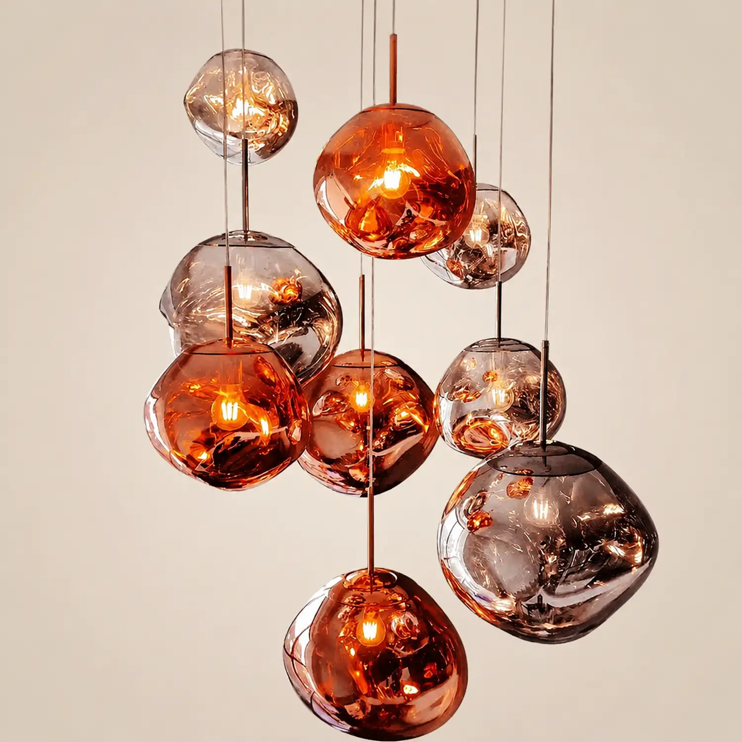 Modern Art Deco Irregular Bubble Pendant Light For Dining Room - Lumpaz