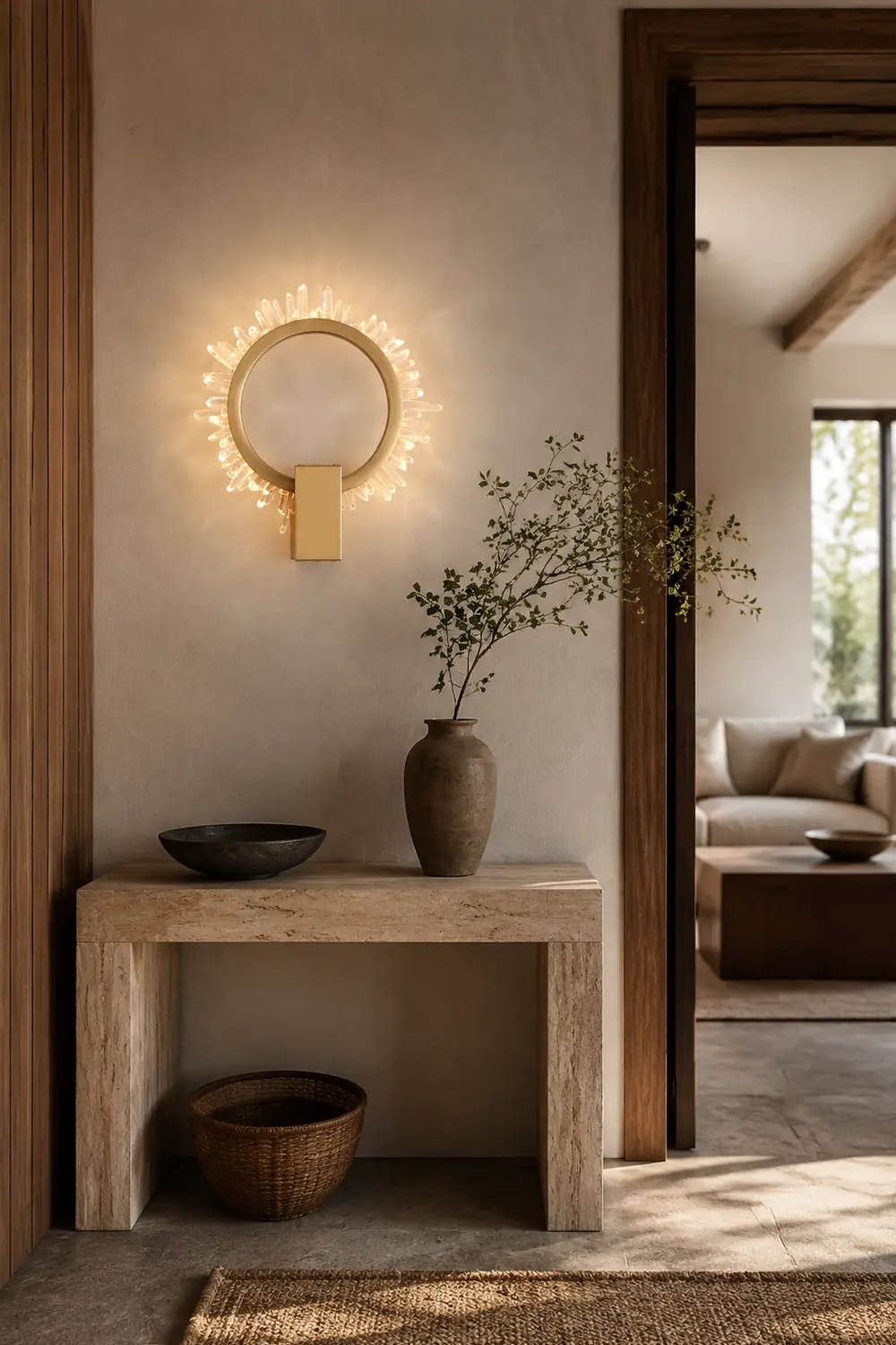 Natural Crystal Wall Lamp - Lumpaz