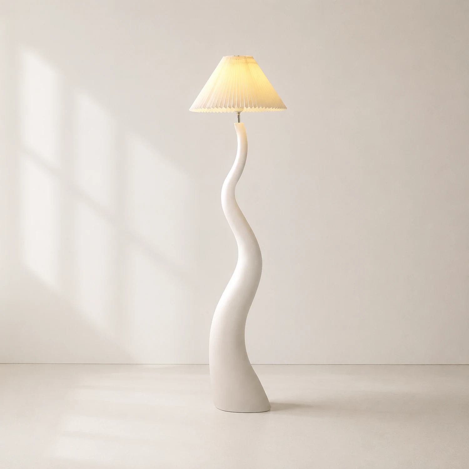 Twisted Pleated Floor Lamp - Lumpaz