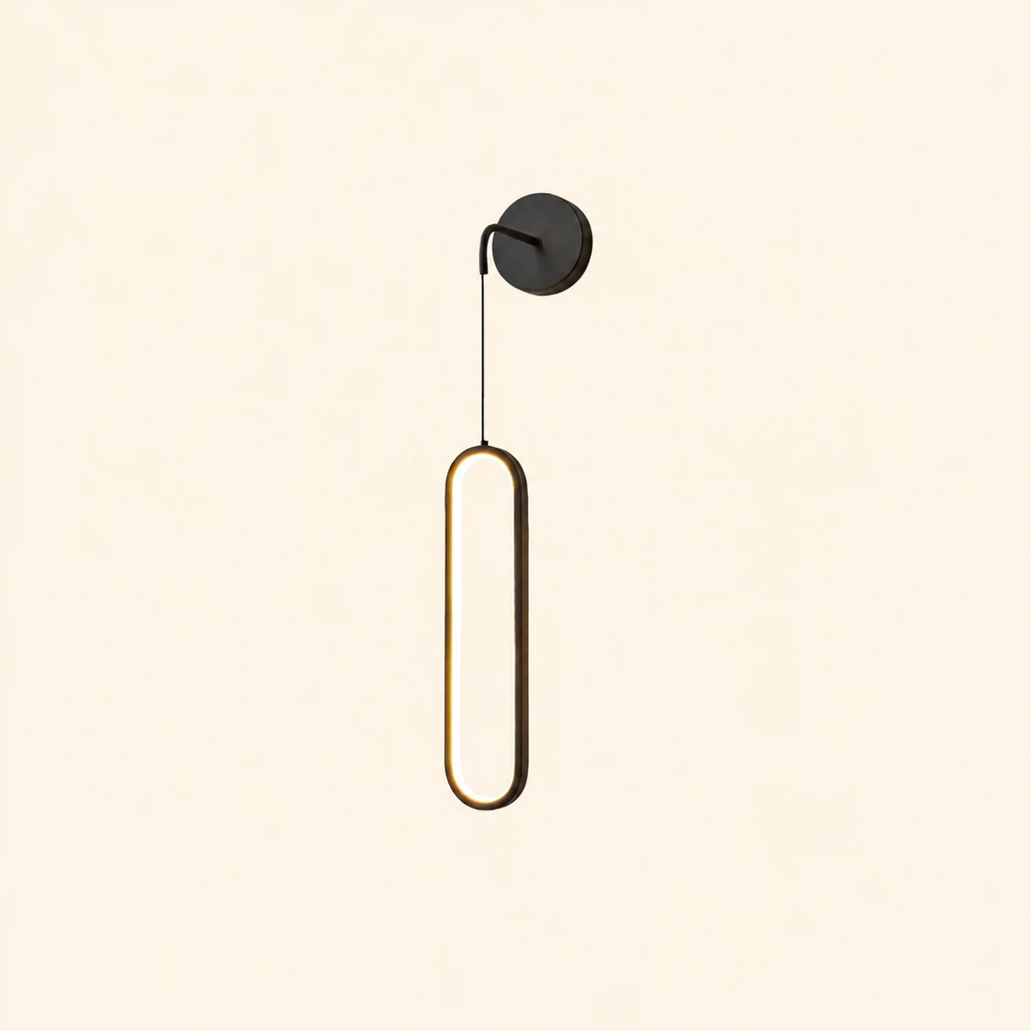 Oval LED Brass Wall Lamp - Lumpaz