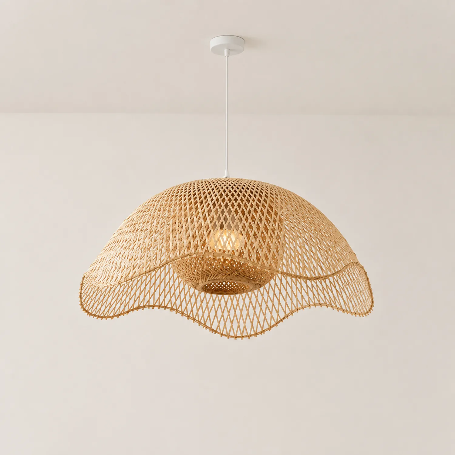 Bamboo Woven Hanging Lighting - Lumpaz