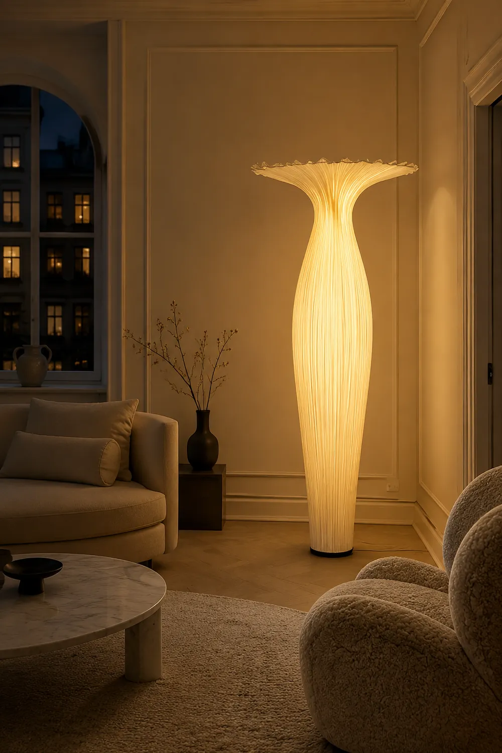 Vase Fabric Floor Lamp - Lumpaz