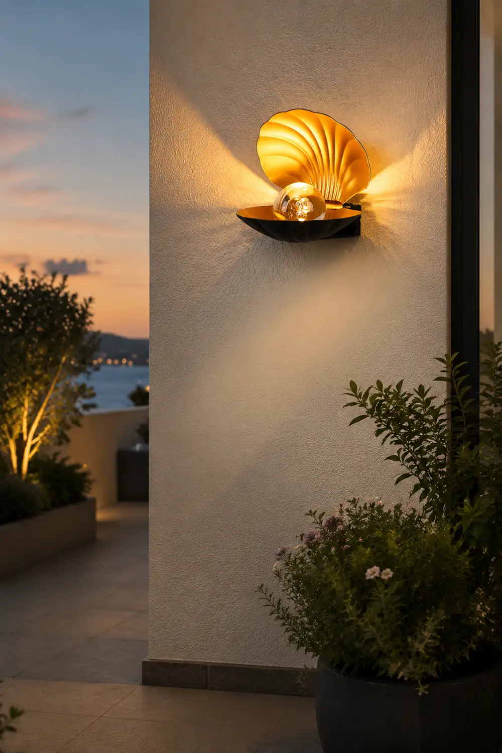 Pearl Clam Wall Light - Lumpaz