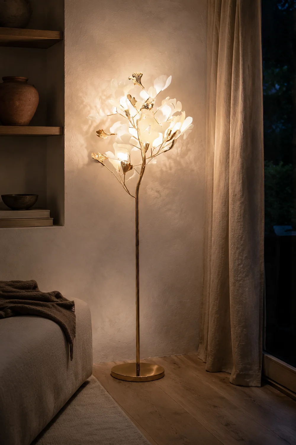 Gingko Leaf Floor Lamp - Lumpaz