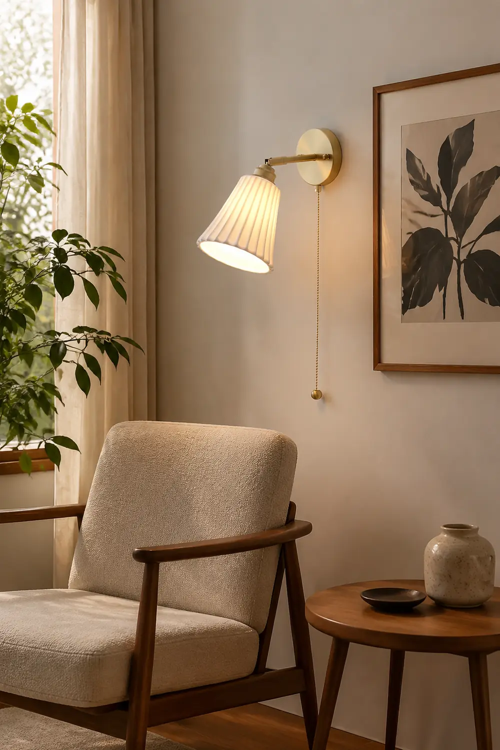 Trumpet Ceramic Wall Light - Lumpaz