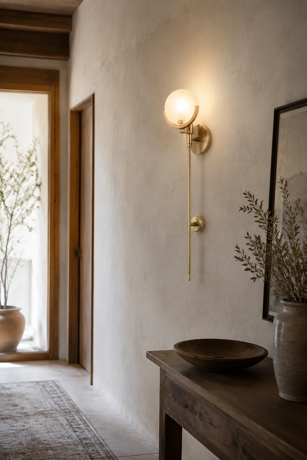 Ava Brass Wall Lamp - Lumpaz