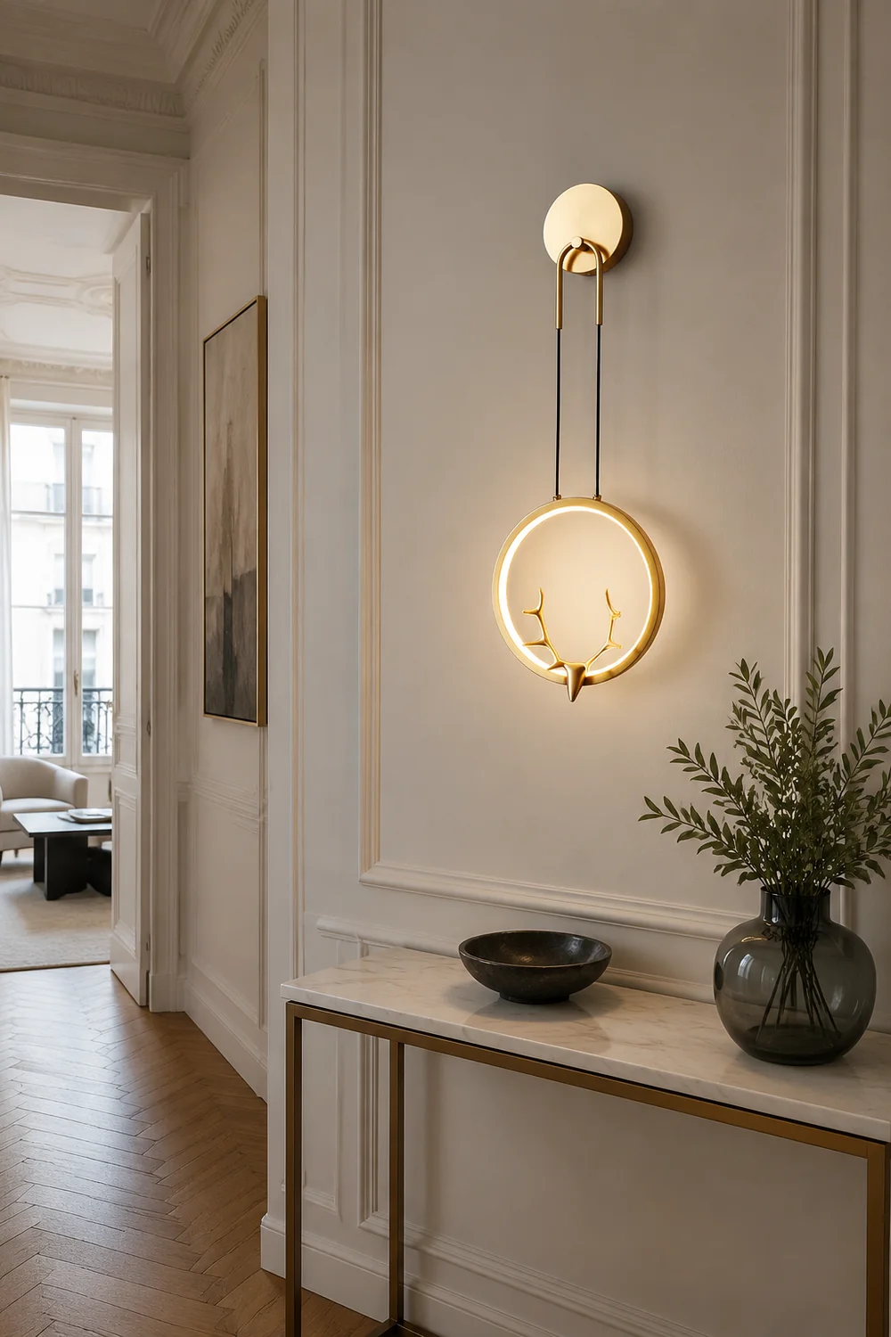 Golden Antler Wall Light - Lumpaz