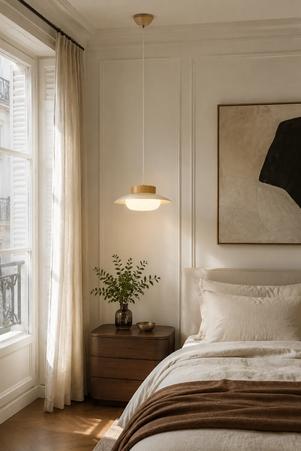 Cream Glutinous Rice Ball Bowl Pendant Light - Lumpaz