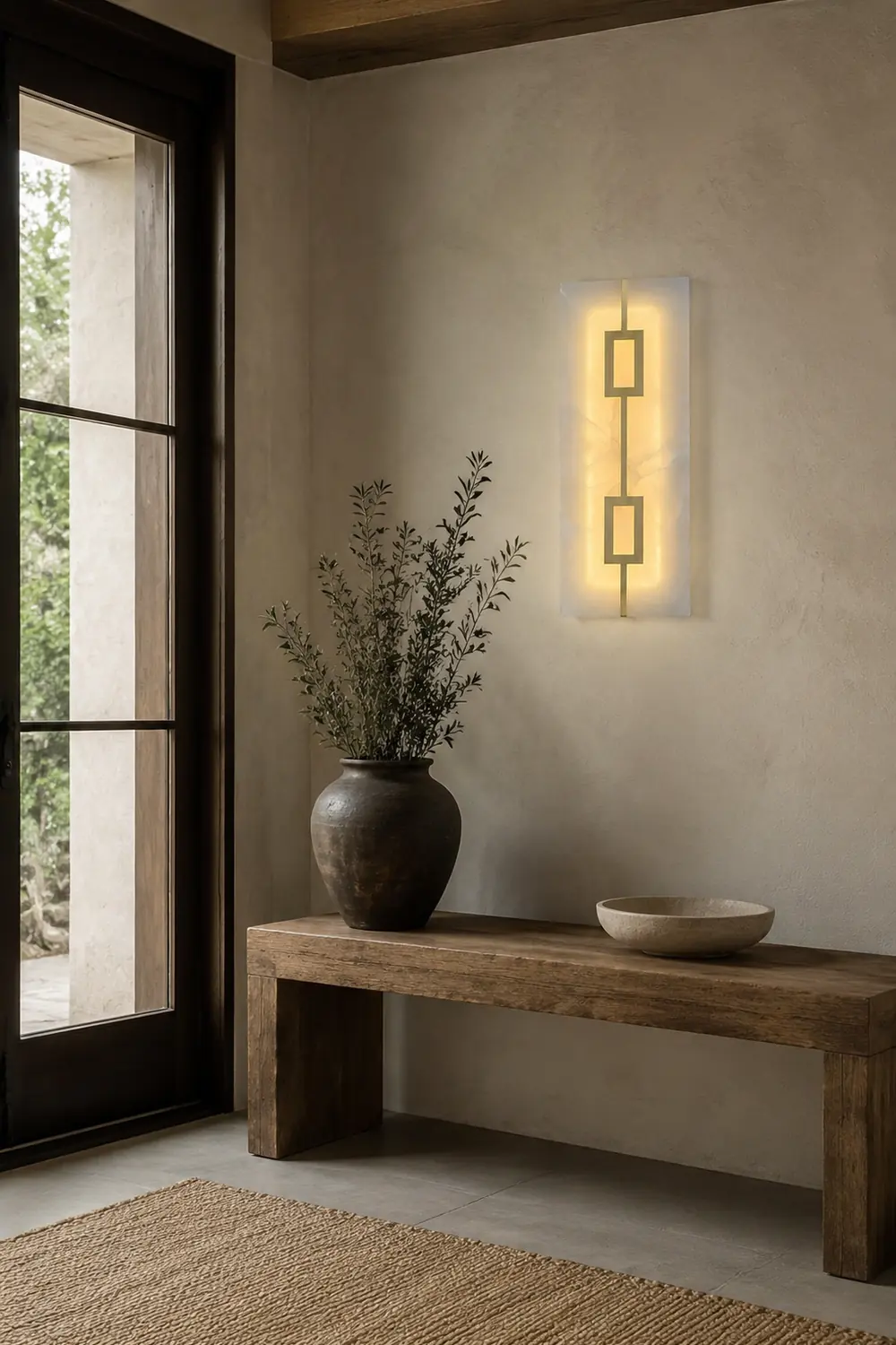 Square Marble Wall Lamp - Lumpaz