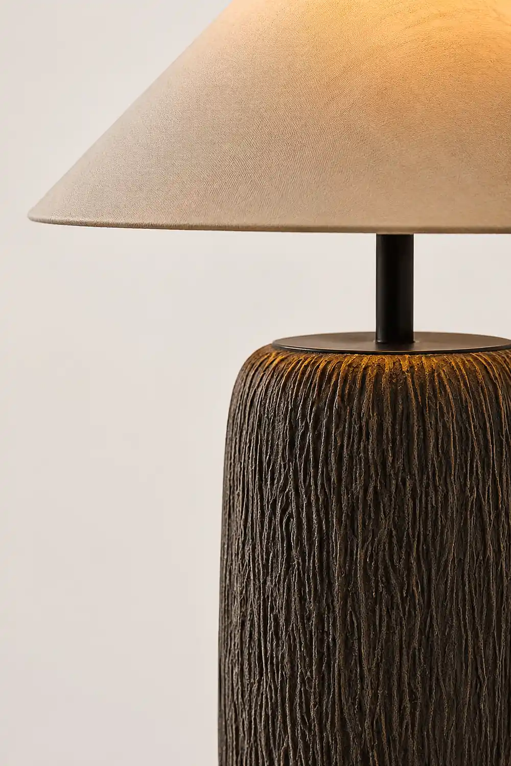 Weathered Wood Grain Floor Lamp - Lumpaz