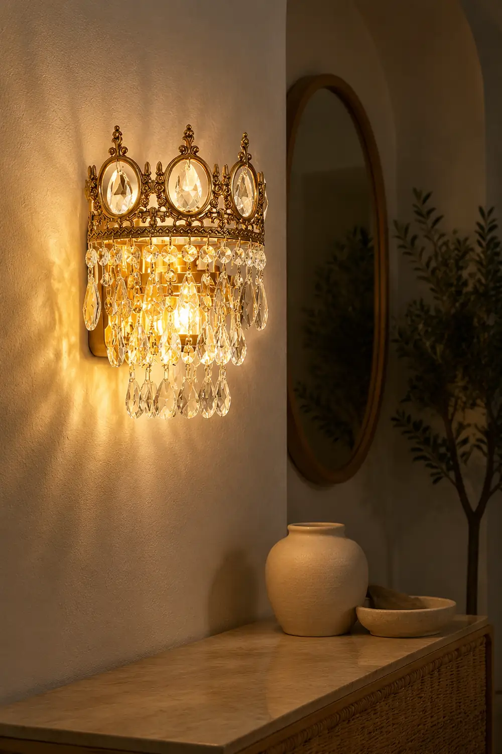 Vintage Crystal  Wall lamp - Lumpaz