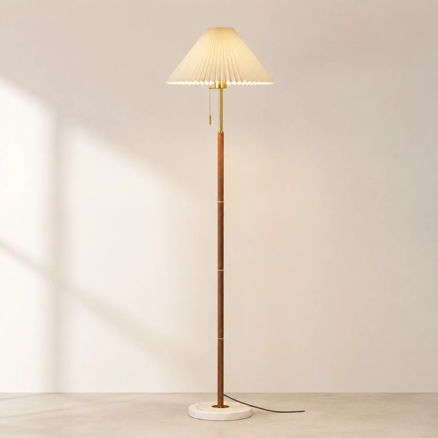 Vintage Pleated Floor Lamp - Lumpaz