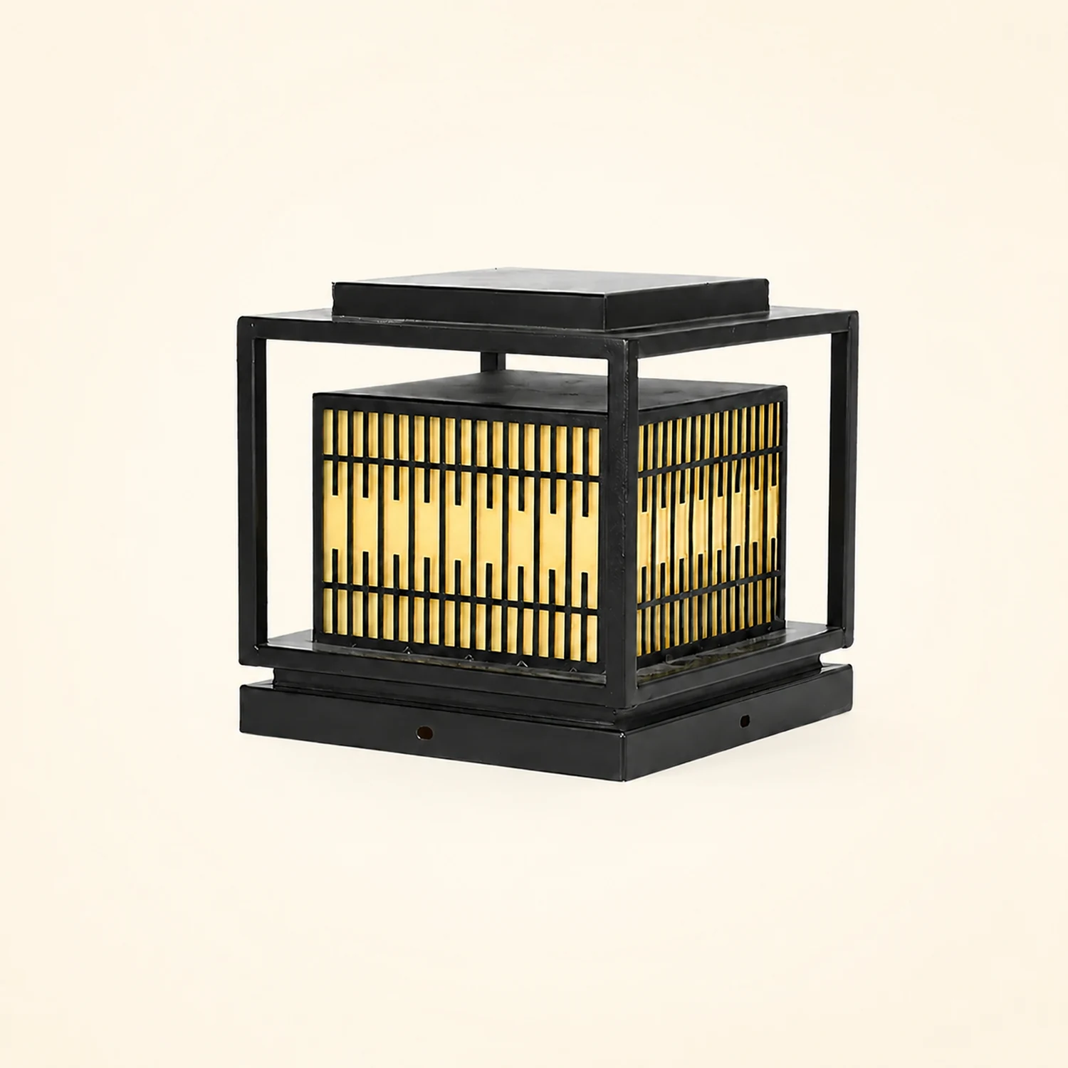 Window Grille Outdoor Post Light - Lumpaz